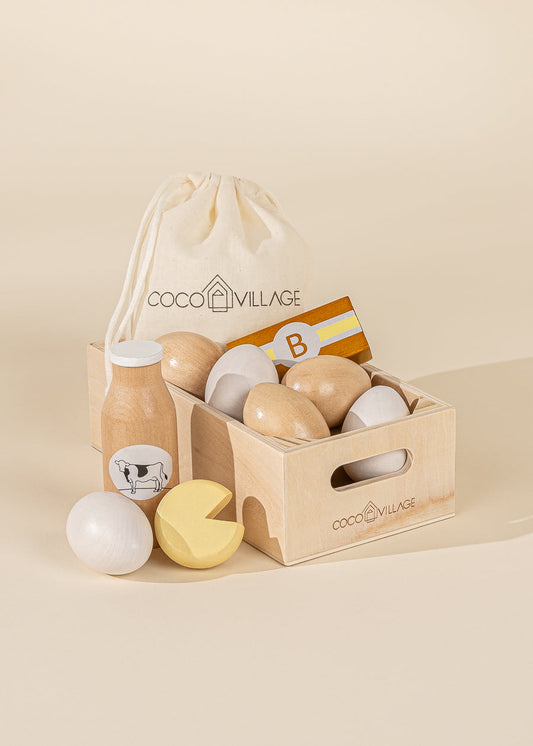 Wooden Dairy Playset