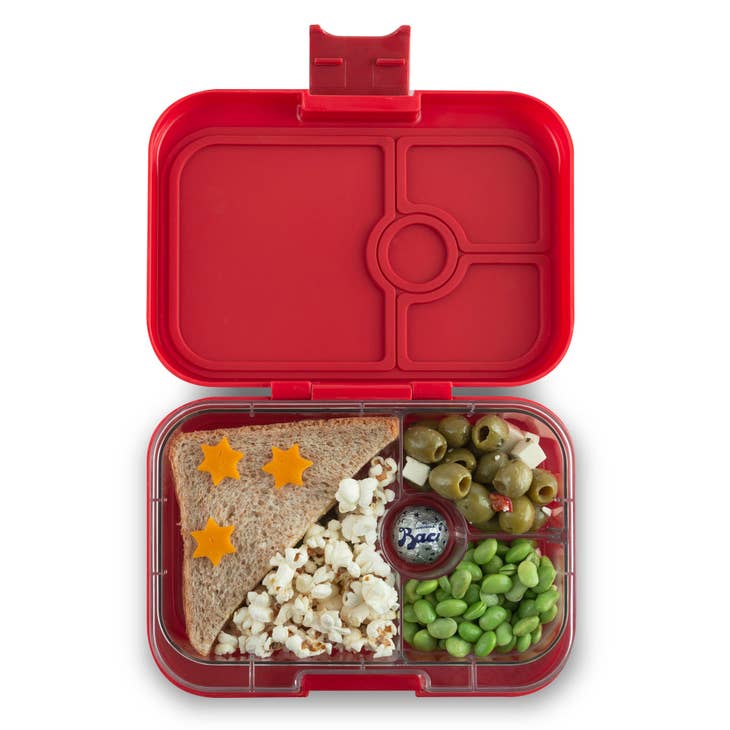 Leakproof Sandwich Friendly Bento Box - Yumbox Panino Wow Red (Shark T ...
