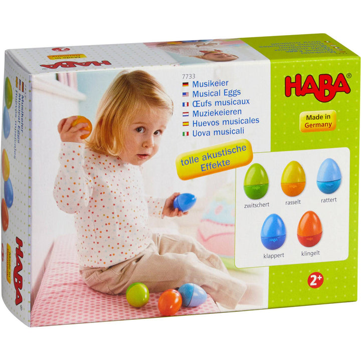 Set of 5 Wooden Musical Eggs
