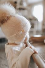 Oatmeal Cashmere Aviator Hat