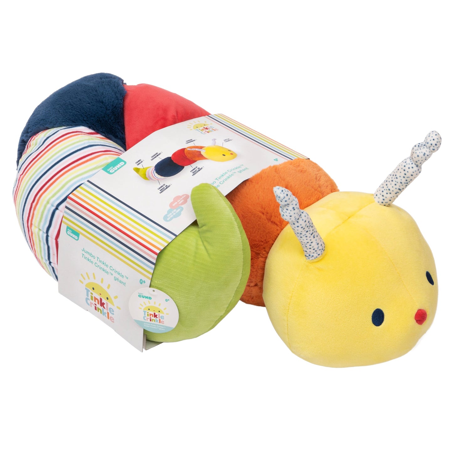 TINKLE CRINKLE JUMBO CATERPILLAR, 40 IN