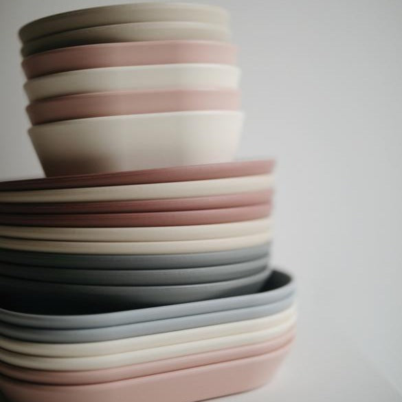 Square Dinnerware Bowl, Set of 2 (Cloud)