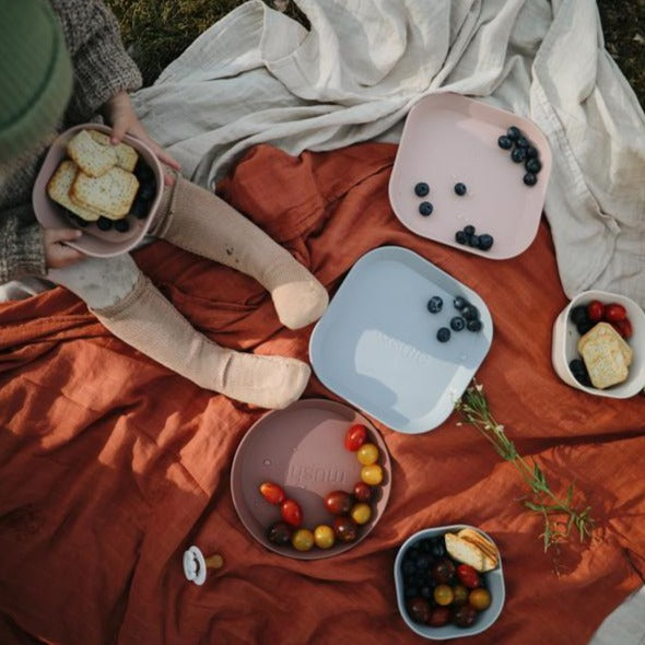 Square Dinnerware Bowl, Set of 2 (Cloud)