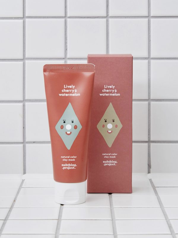 NATURAL COLOR CLAY MASK – LIVELY CHERRY & WATERMELON (75G)