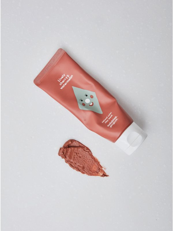 NATURAL COLOR CLAY MASK – LIVELY CHERRY & WATERMELON (75G)