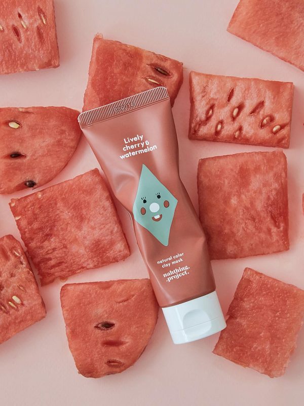 NATURAL COLOR CLAY MASK – LIVELY CHERRY & WATERMELON (75G)
