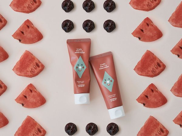 NATURAL COLOR CLAY MASK – LIVELY CHERRY & WATERMELON (75G)
