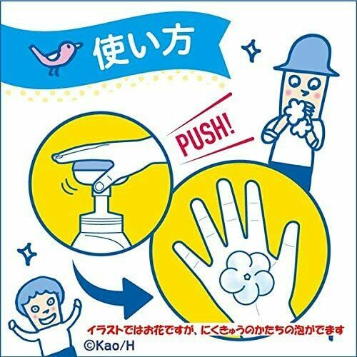 Kao Biore u Hand Wash Soap 250ml Bottle + 800ml Refill Set