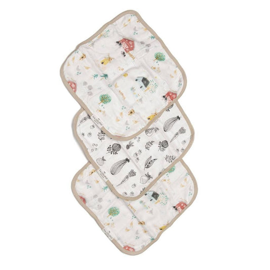Washcloth 3-Pieces Set - Farm Animals