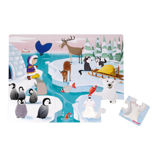 Tactile Puzzle Life On the Ice - 20 pieces