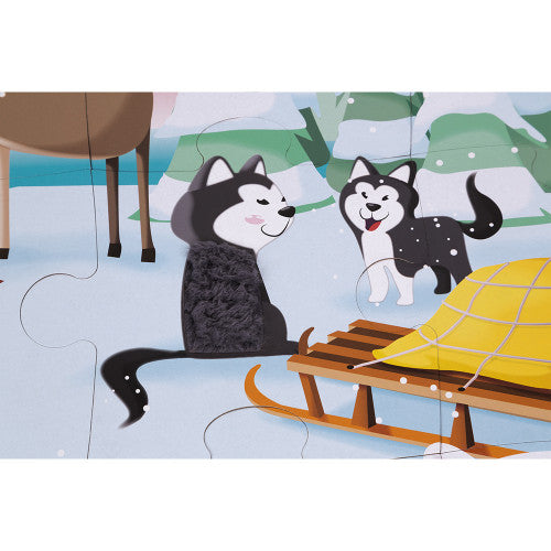 Tactile Puzzle Life On the Ice - 20 pieces