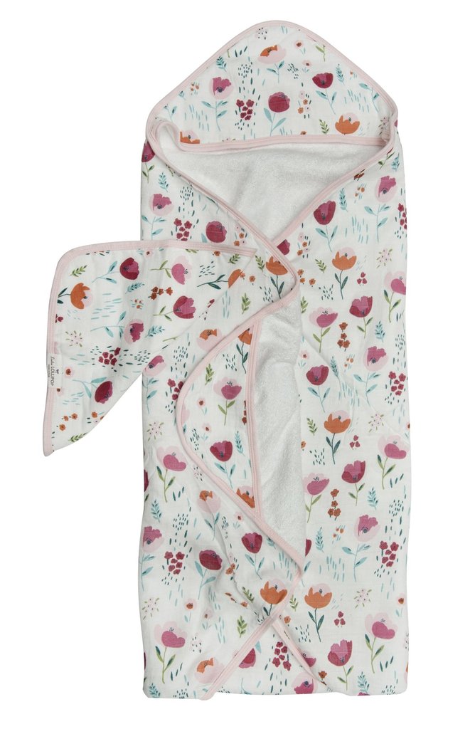 Hooded Towel Set - Rosey Bloom