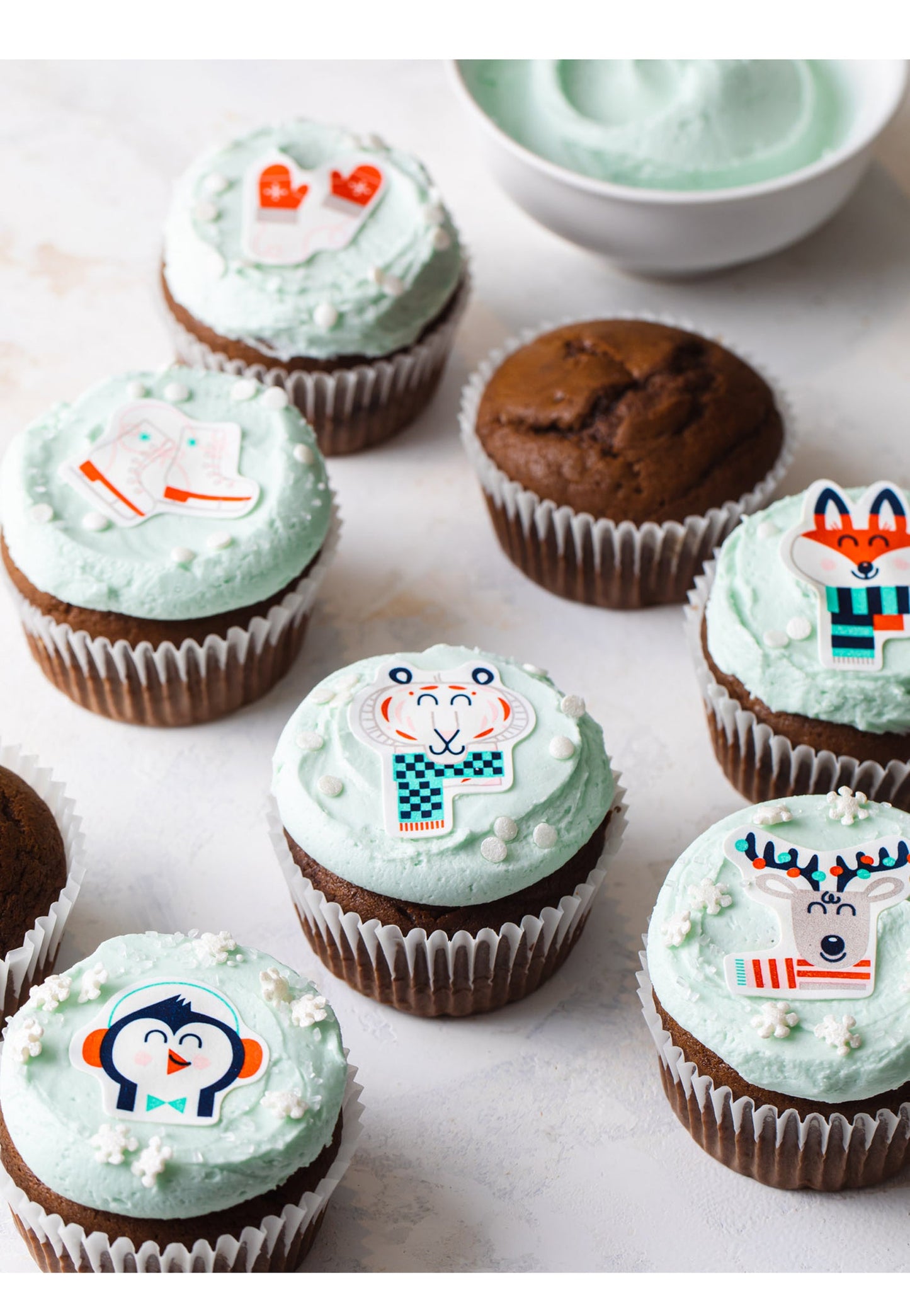 Winter Friends Edible Stickers
