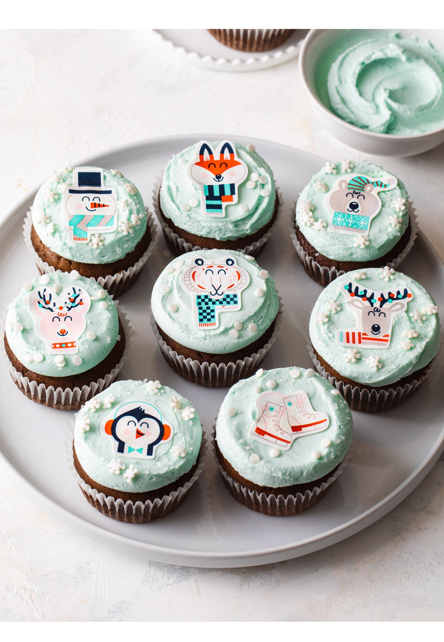 Winter Friends Edible Stickers